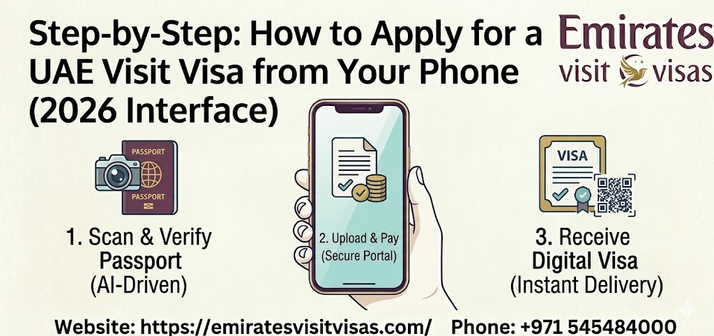Step-by-Step: How to Apply for a UAE Visit Visa from Your Phone (2026 Guide)